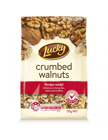 Lucky Walnuts Crumbed 125g
