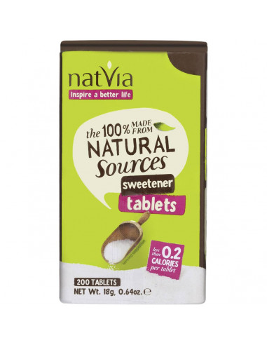 Natvia Sweetener Tablets 100% Natural 200pk