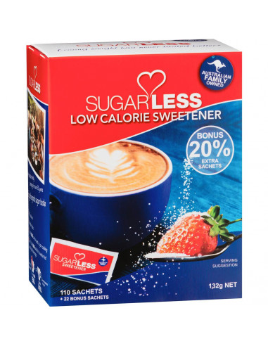 Sugarless Low Calorie Sweetener Sachets 132 pack