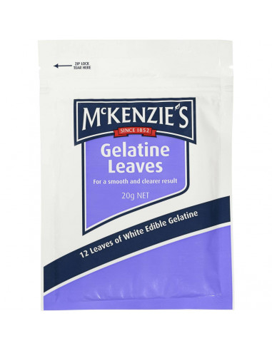 Mckenzie’s Baking Aids Gelatine Leaves 20g