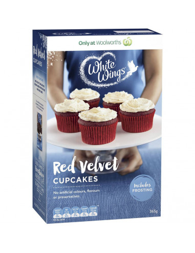 White Wings Cupcake Mix Red Velvet 365g
