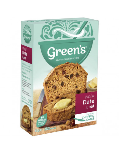 Greens Cake Mix Traditional Date Loaf 415g