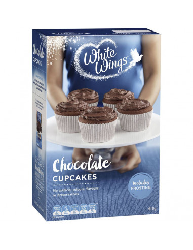 White Wings Cupcake Mix Chocolate 410g