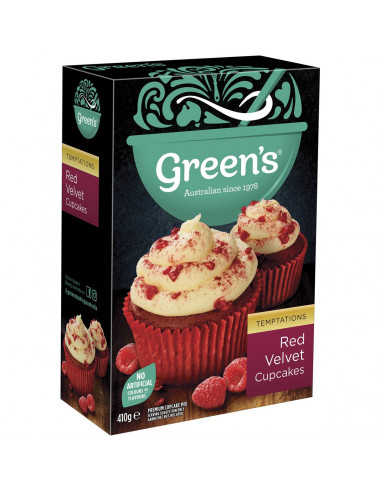 Greens Red Velvet Cupcake Mix 410g
