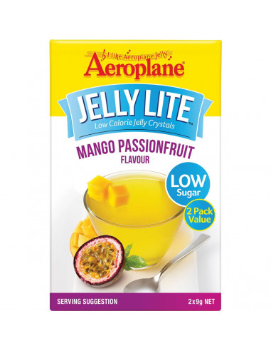 Aeroplane Jelly Lite Mango Passionfruit 2x9g