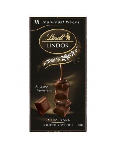 Lindt Lindor Chocolate Block 60% Dark 100g block