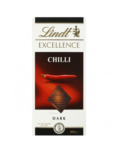 Lindt Excellence Dark Chocolate Chilli 100g block