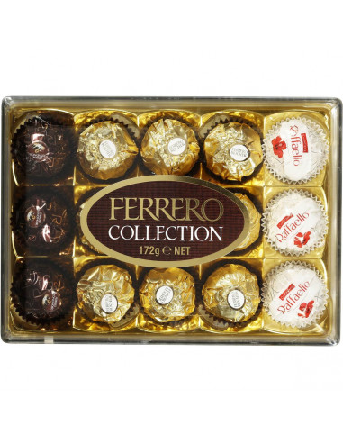 Ferrero Collection Chocolates T15 Rocher Rondnoir Raffaello 15pk 172g