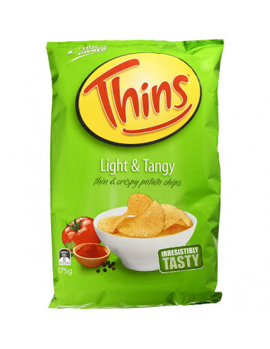 Thins Chips Share Pack Light & Tangy 175g