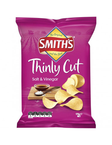 Smith's Chips Share Pack Thinly Cut Salt & Vinegar 175g