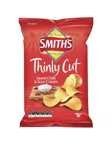 Smith's Thinly Cut Chips Sweet Chilli Sour Cream 175g