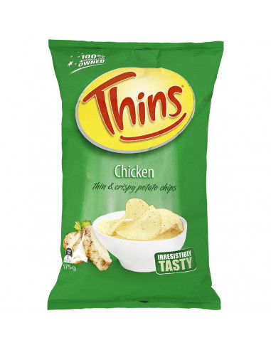Thins Chips Share Pack Seasoned Chicken 175g