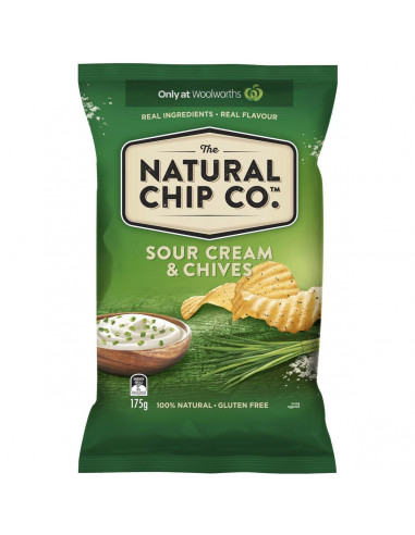 The Natural Chip Co. Sour Cream & Garden Chives 175g