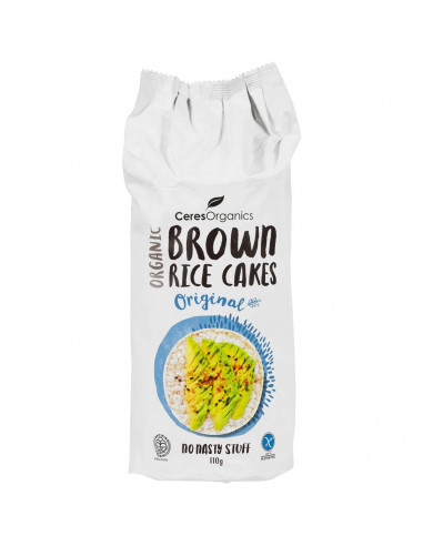 Ceres Organic Brown Rice Cakes Salted 110g