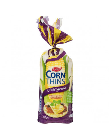 Real Foods Corn Thins Multigrain 150g