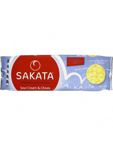 Sakata Rice Crackers Sour Cream And Chives 100g