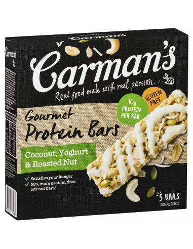 Carman's Protein Muesli Bars Yoghurt & Nut 200g