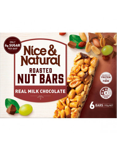 Nice & Natural Nut Bar Chocolate 192g