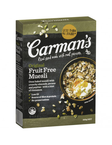 Carman's Original Fruit Free Muesli 500g