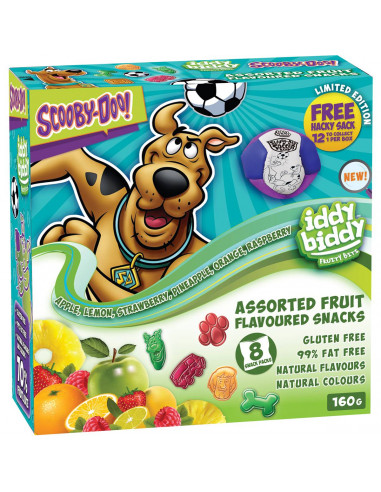Iddy Biddy Fruit Snacks Assorted Flavours 160g 8pk