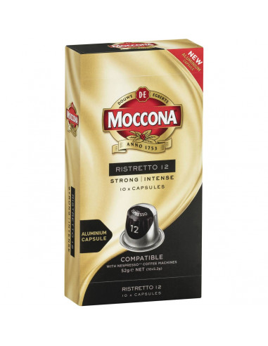 Moccona Capsules Ristretto 12 Compatible With Nespresso 10 pack