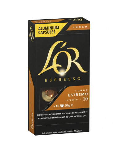 L'or Espresso Lungo Estremo Coffee Capsules Compatible With Nespresso 10 pack