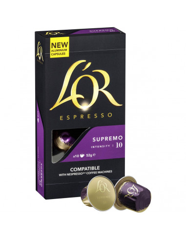 L'or Espresso Supremo Coffee Capsule Compatible With Nespresso 10 pack