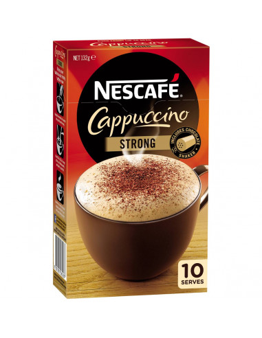 Nescafe Coffee Sachets Strong Cappucino 10 pack