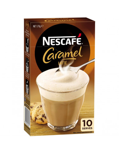 Nescafe Coffee Sachets Caramel Latte 10 pack