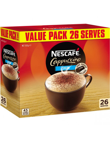 Nescafe Coffee Sachets Skim Cappucino 26pk