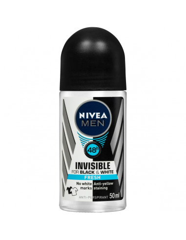Nivea Men Invisible Black & White Roll On Anti Perspirant 50ml