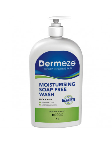 Dermeze Soap Free Body Wash & Facial Cleanser 1l