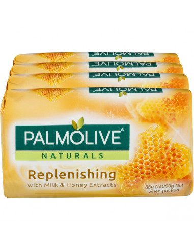 Palmolive Soap Bar Milk & Honey 4pk