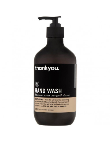 Thankyou. Hand Wash - Botanical Sweet Orange & Almond 500ml