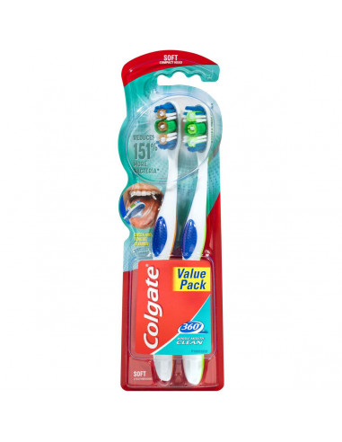 Colgate Toothbrush 360 Soft 2 pack