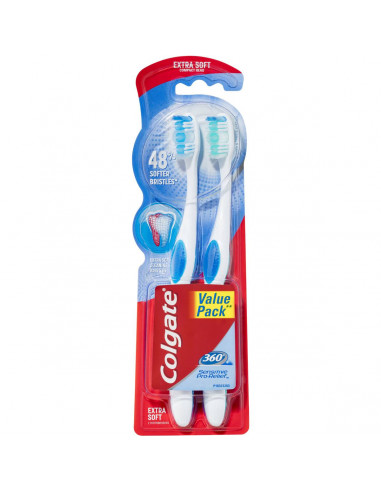 Colgate 360 Sensitive Pro-relief Teeth Pain Toothbrush Soft 2 pack