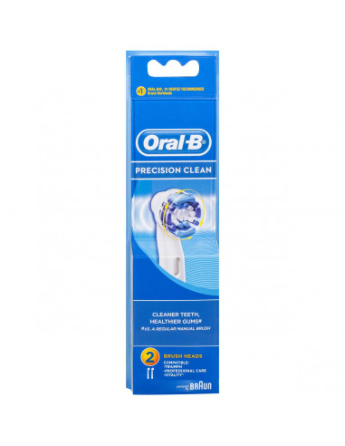 Oral-b Electric Toothbrush Precision Clean Head 2 pack
