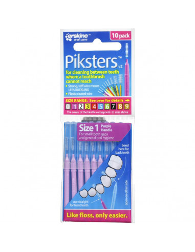 Piksters Dental Floss Interdental Brush Small 10 pack