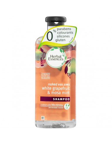 Herbal Essences Naked Volume White Grapefruit & Mosa Mint Shampoo 400ml