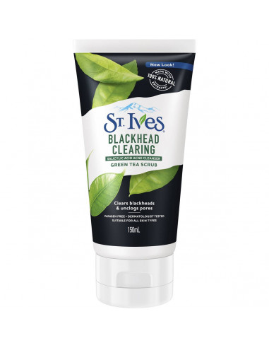 St Ives Naturally Clear Scrub Green Tea 150ml