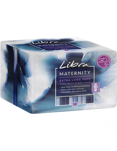 Libra Maternity Pads Aloe Vera With Wings 10 pack