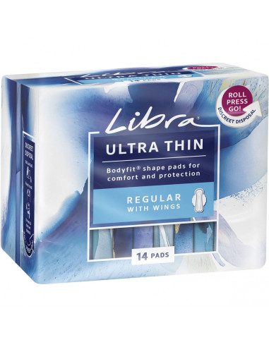Libra Ultra Thins Pads Wings Regular 14 pack