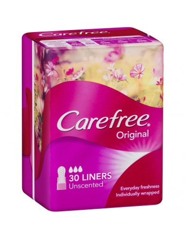Carefree Panty Liners Regular 30 pack