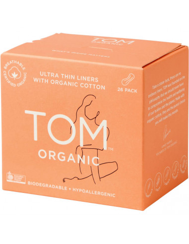 Tom Organic Ultra Thin Liners 26pk