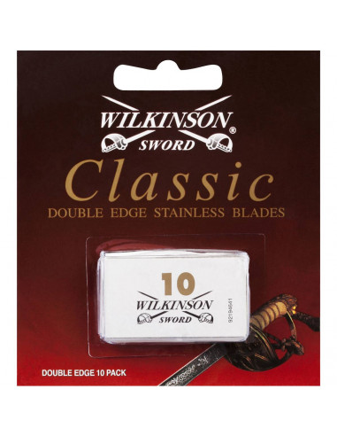 Wilkinson Sword Double Edge Shaving Blades Stainless Classic 10pk