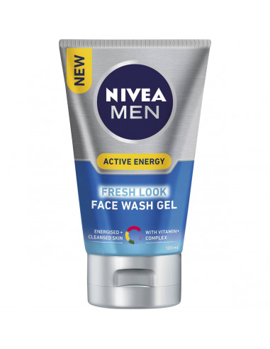 Nivea Men Active Energy Face Wash Gel 100ml