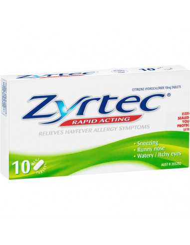 Zyrtec Tablets 10mg 10 pack