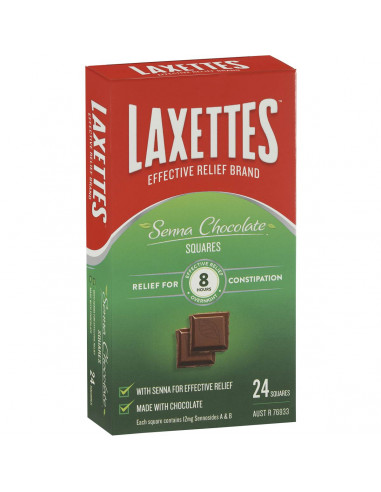 Laxettes Laxatives Chocolate 24pk