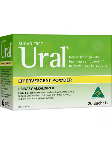 Ural Sachets Effervescent Powder 20x4gm