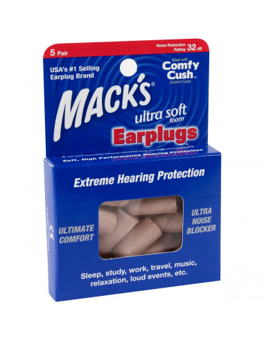 Macks Ear Plugs Ultra Foam 5pk